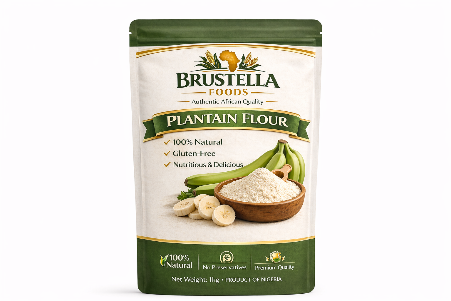 Plantain Flour — Brustella FOODS